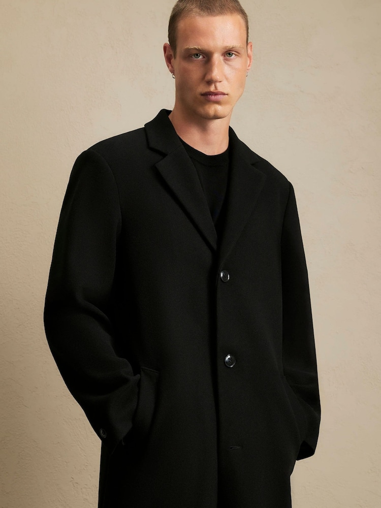 River Island Faux Wool Overcoat - Bilde 4 av 4