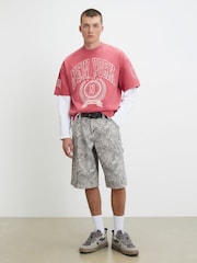 River Island Oversized Fit New York Badge T-Shirt - 4의 이미지 1