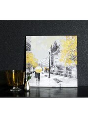 Arthouse Natural Ochre London Couple Canvas - Image 1 of 2