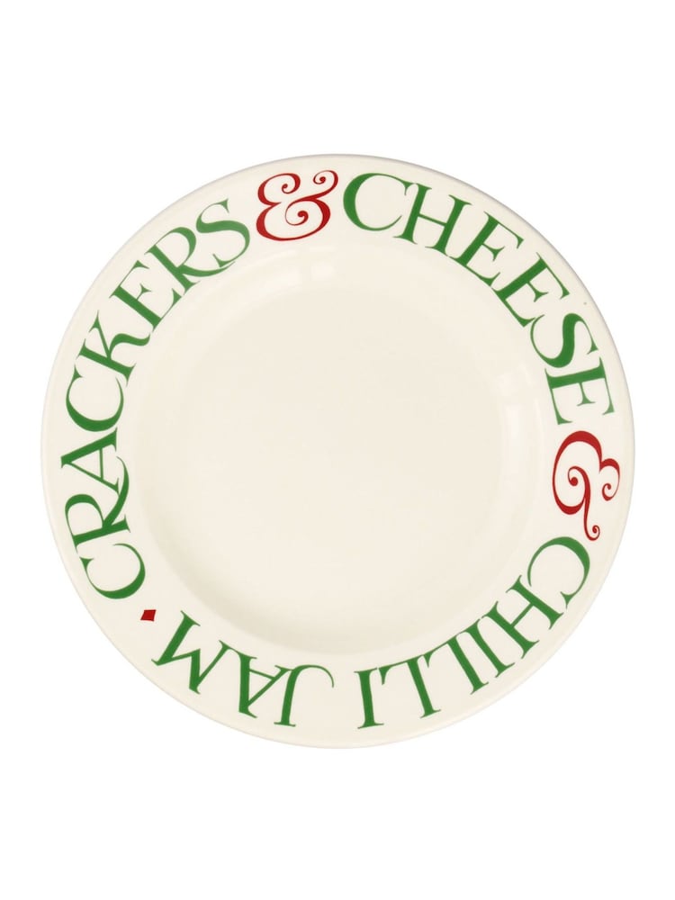 Emma Bridgewater Cream Christmas Toast  Marmalade Crackers Plate - Image 1 of 2