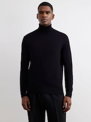 River Island Black Slim Fit Roll Neck Jumper - Image 1 of 4
