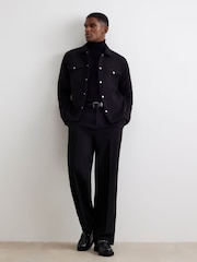 River Island Black Slim Fit Roll Neck Jumper - Image 2 of 4