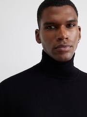 River Island Black Slim Fit Roll Neck Jumper - Image 3 of 4