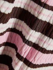 River Island Brown Stripe Polo Top - Image 4 of 4