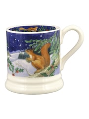 Emma Bridgewater Cream Midnight Squirrel 1/2 Pint Mug - Image 1 of 3