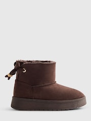 River Island Chocolate Brown Snug Boots - Image 1 of 5