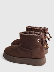 River Island Chocolate Brown Snug Boots - Image 3 of 5