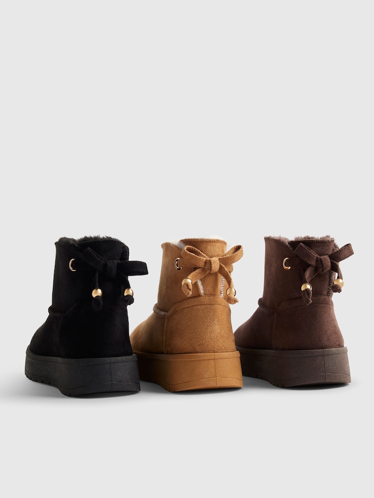 River Island Chocolate Brown Snug Boots - Image 5 of 5