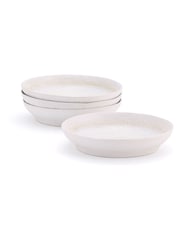 Stellar Set of 4 Soft White Mylor Stoneware Pasta Bowls - Image 4 of 4