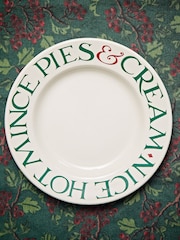 Emma Bridgewater Cream Christmas Toast  Marmalade Mince Pies Medium Dinner Plate - Image 1 of 3
