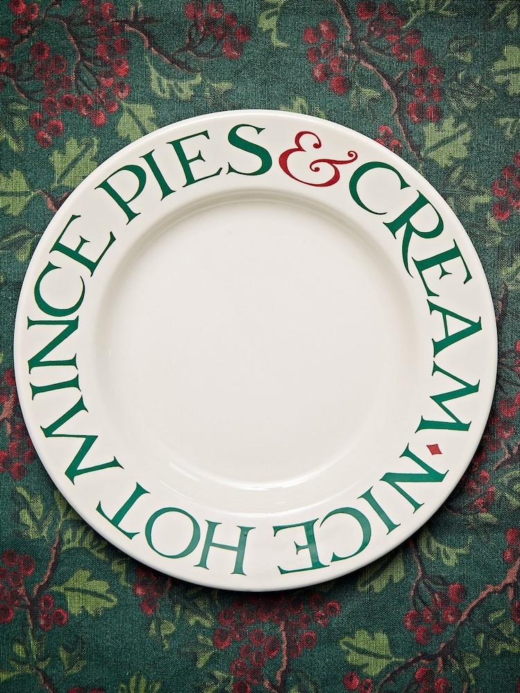 Emma Bridgewater Cream Christmas Toast Marmalade Mince Pies Medium Dinner Plate - Image 1 of 3 Emma Bridgewater Cream Christmas Toast Marmalade Mince Pies Medium Dinner Plate - Image 1 of 3