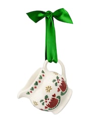 Emma Bridgewater Cream Christmas Puddings Tiny Jug Boxed - Image 2 of 2