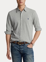 Polo Ralph Lauren Grey Featherweight Mesh Shirt - Image 1 of 10