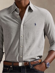 Polo Ralph Lauren Grey Featherweight Mesh Shirt - Image 5 of 10