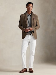 Polo Ralph Lauren Grey Custom Fit Pique Polo Shirt - Image 3 of 7