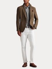 Polo Ralph Lauren Grey Custom Fit Pique Polo Shirt - Image 6 of 7