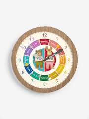 Neutral Bertie and Rosie Tell the Time Clock - Image 4 of 6