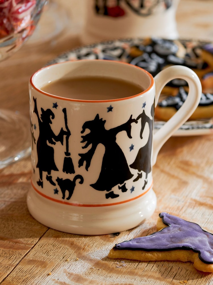 Emma Bridgewater Becher mit tanzenden Hexen, 1/2 Pint - Bild 1 von 4 Emma Bridgewater Becher mit tanzenden Hexen, 1/2 Pint - Bild 1 von 4