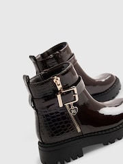 River Island Brown Chocolate Zip Up Boots - Image 5 of 5