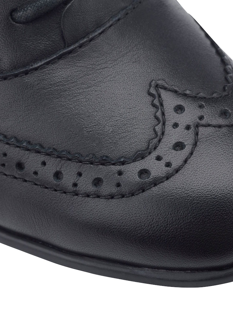 Start-Rite Matilda Black Leather Lace Up School Shoes F & G - Image 7 of 7