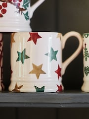 Emma Bridgewater 紅綠及金色星星 1/2 品脫馬克杯 - 圖片 1/4