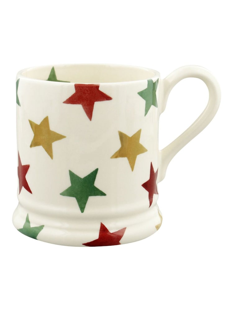 Emma Bridgewater 紅綠及金色星星 1/2 品脫馬克杯 - 圖片 2/4