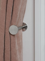 Brushed Silver Stud Holdbacks - Image 1 of 2