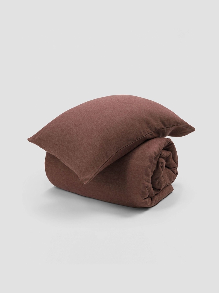 Secret Linen Store Conker Henry Brushed Cotton Duvet Cover - Image 2 of 4 Secret Linen Store Conker Henry Brushed Cotton Duvet Cover - Image 2 of 4