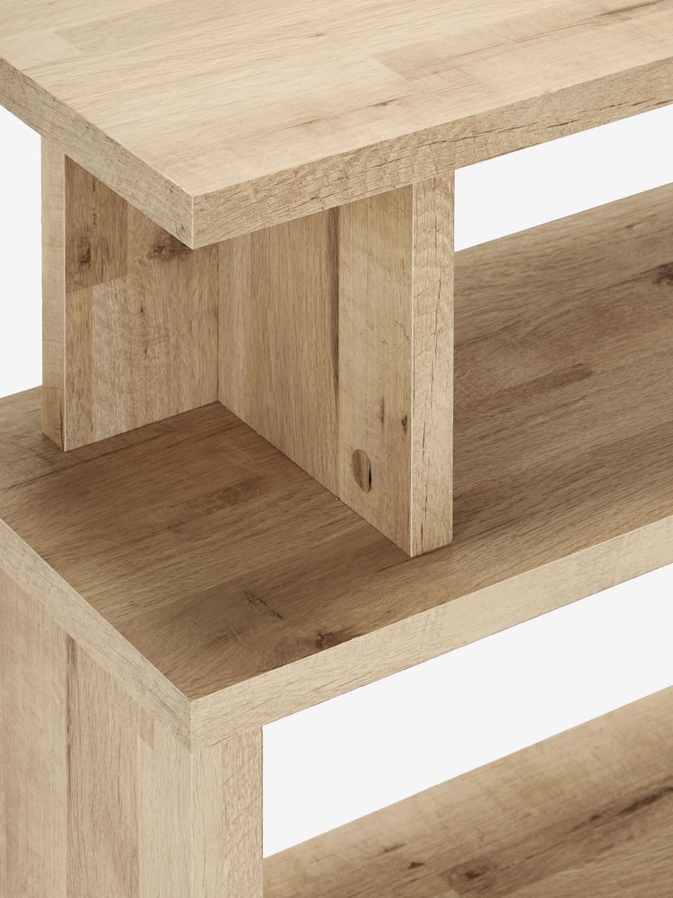 Light Bronx Oak Effect Large Sofa Side Table - Image 2 of 8