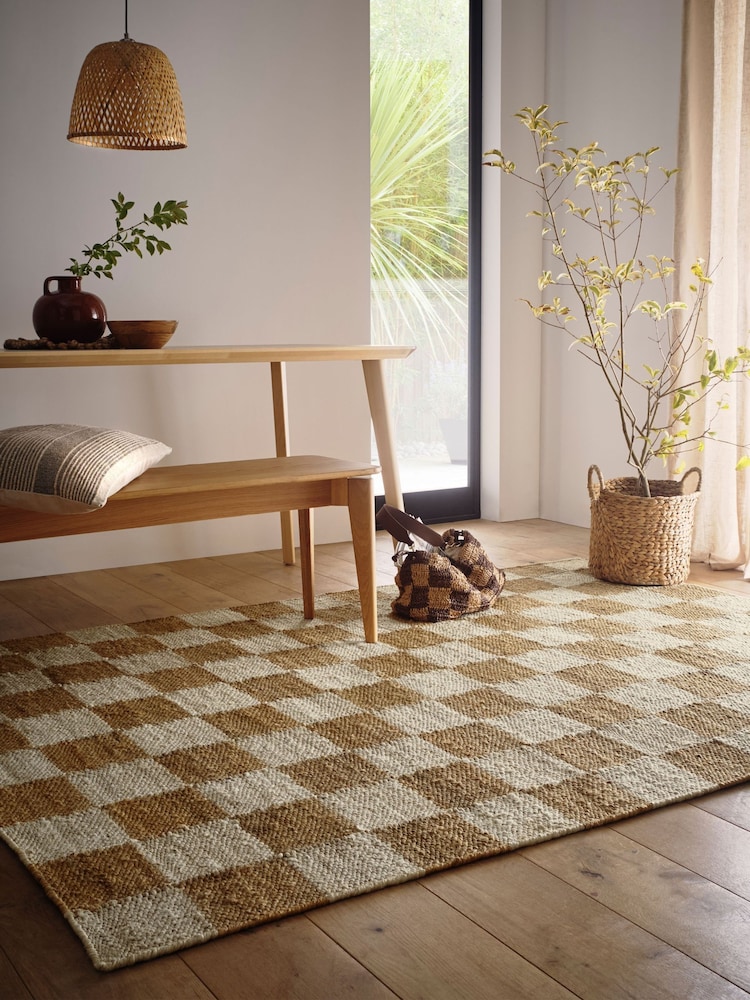 Origin Podne prostirke Checkerboard Jute Rug - Slika 1 od 5 Origin Podne prostirke Checkerboard Jute Rug - Slika 1 od 5