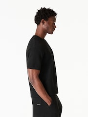 MAUVAIS Black Monogram Montreux Knit T-Shirt - Image 3 of 6