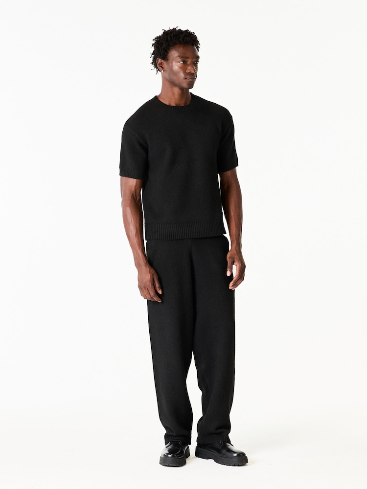 MAUVAIS Black Monogram Montreux Knit T-Shirt - Image 6 of 6