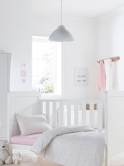 Silentnight Pink Kids Safe Nights Pink Star Cot Bed 100% Cotton Duvet Cover and Pillowcase Set - Image 1 of 11