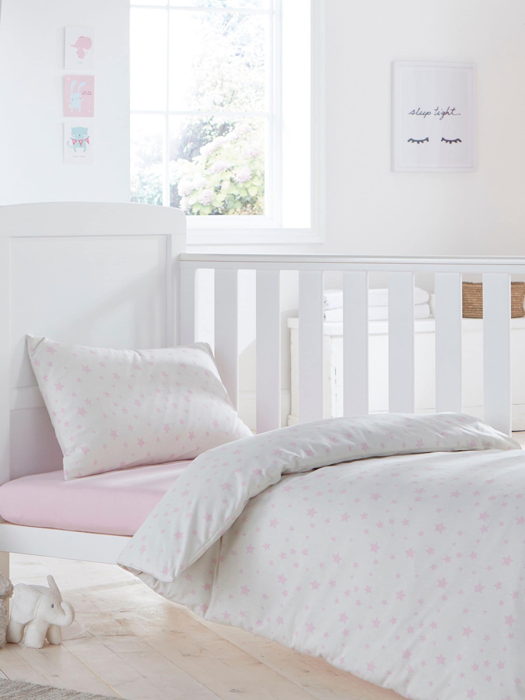 White cot bed duvet cover cheap