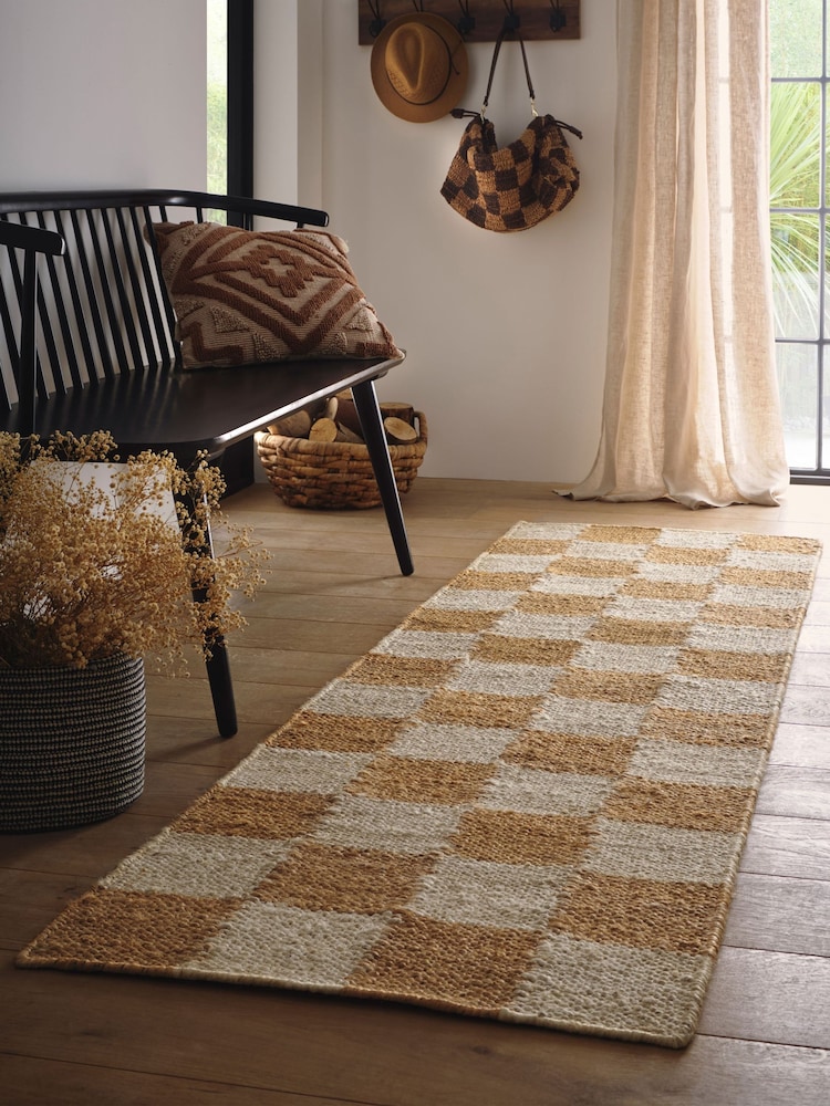 Origin Tepih Checkerboard Jute Runner - Slika 1 od 5