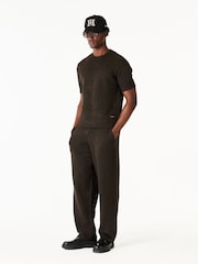 MAUVAIS Brown Monogram Montreux Knit Joggers - Image 4 of 5