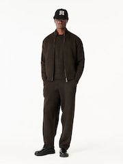 MAUVAIS Brown Monogram Montreux Knit Joggers - Image 5 of 5
