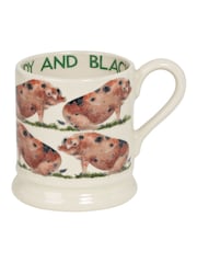 Emma Bridgewater Cream Sandy & Black 1/2 Pint Mug - Image 2 of 3