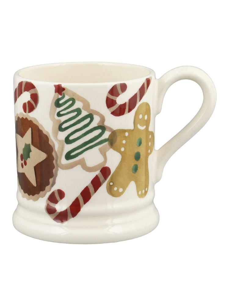 Emma Bridgewater Cream Christmas Treats 1/2 Pint Mug - Image 1 of 3 Emma Bridgewater Cream Christmas Treats 1/2 Pint Mug - Image 1 of 3