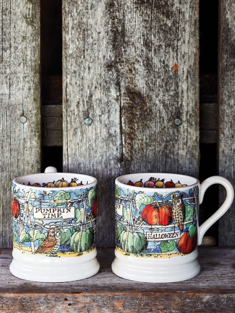 Emma Bridgewater Cream Halloween 1/2 Pint Mug - Image 1 of 4 Emma Bridgewater Cream Halloween 1/2 Pint Mug - Image 1 of 4