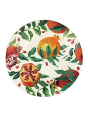 Emma Bridgewater Cream Festive Pomegranate Medium Dinner Plate - Image 1 of 2