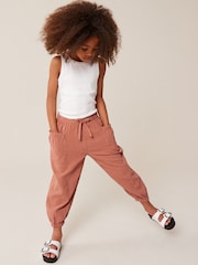 Rust 100% Cotton Textured Pull-On Trousers (3-16yrs) - Image 2 of 8