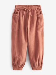 Rust 100% Cotton Textured Pull-On Trousers (3-16yrs) - Image 6 of 8