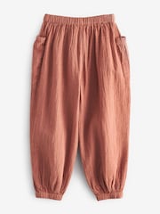 Rust 100% Cotton Textured Pull-On Trousers (3-16yrs) - Image 7 of 8