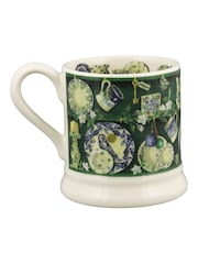 Emma Bridgewater Cream Green Christmas Dresser 1/2 Pint Mug - Image 3 of 3
