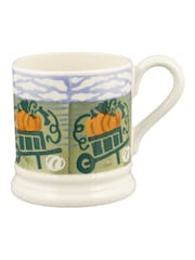 Emma Bridgewater Cream Country Icons Pumpkin Picking 1/2 Pint Mug - Image 2 of 4