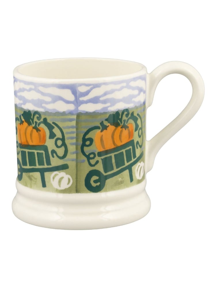 Emma Bridgewater Cream Country Icons Pumpkin Picking 1/2 Pint Mug - Image 2 of 4 Emma Bridgewater Cream Country Icons Pumpkin Picking 1/2 Pint Mug - Image 2 of 4