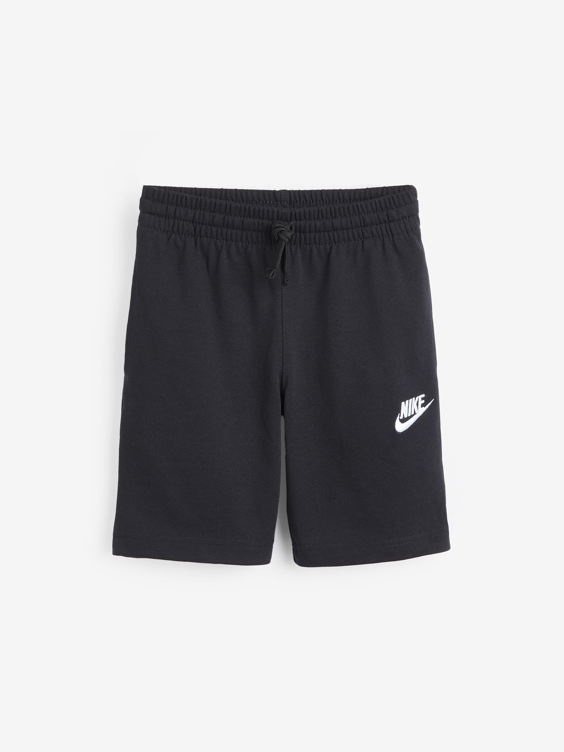 nike black club shorts