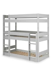 Julian Bowen Grey Kids Triple Bunk Bed - Image 2 of 7