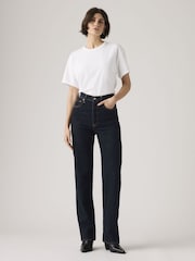 Levi's® Blue Women’s Ribcage Full-Length Jeans - Image 3 of 6